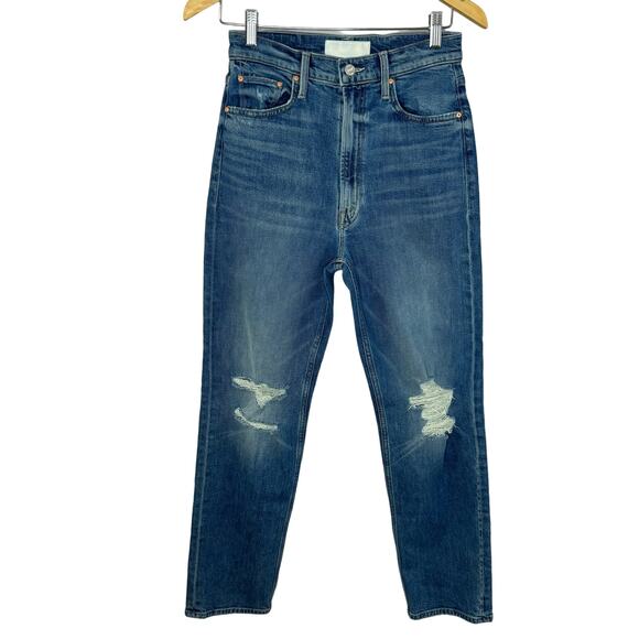 Mother Superior High Waisted Study Hover Straight Jeans Something Reveal Sz. 26 - Picture 2 of 16